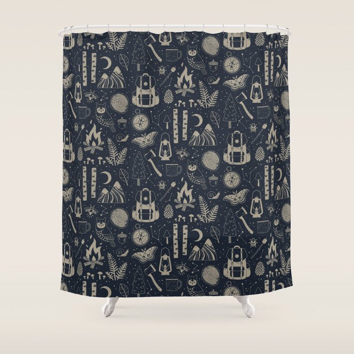 Into the Woods: Stargazing Shower Curtain Gallery Image 1