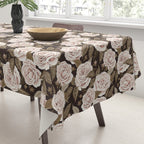 A Realm Of Roses - Dark Academia Pink Tablecloth Gallery Image 3