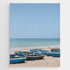 Tamraght Boats | Moroccan Coast Travel Photography Jigsaw Puzzle Gallery Image 1