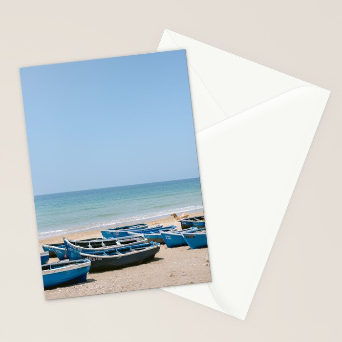 Tamraght Boats | Moroccan Coast Travel Photography Stationery Card Gallery Image 2
