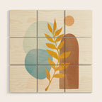 Soft Abstract Shapes 04 Wood Wall Art Gallery Image 1