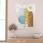 Soft Abstract Shapes 04 Wall Tapestry Gallery Image 2