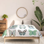 Green and Blue Butterflies Comforter Gallery Image 3
