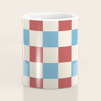 Retro Checkerboard Pattern - Cozy Heirloom Coffee Mug Gallery Image 4