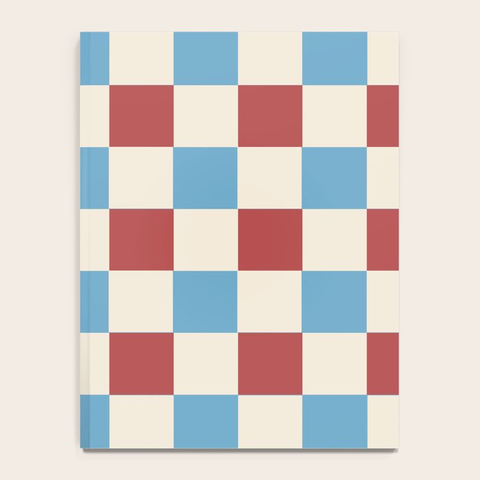Retro Checkerboard Pattern - Cozy Heirloom Notebook Gallery Image 4