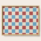 Retro Checkerboard Pattern - Cozy Heirloom Serving Tray Gallery Image 1