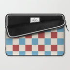 Retro Checkerboard Pattern - Cozy Heirloom Laptop Sleeve Gallery Image 2
