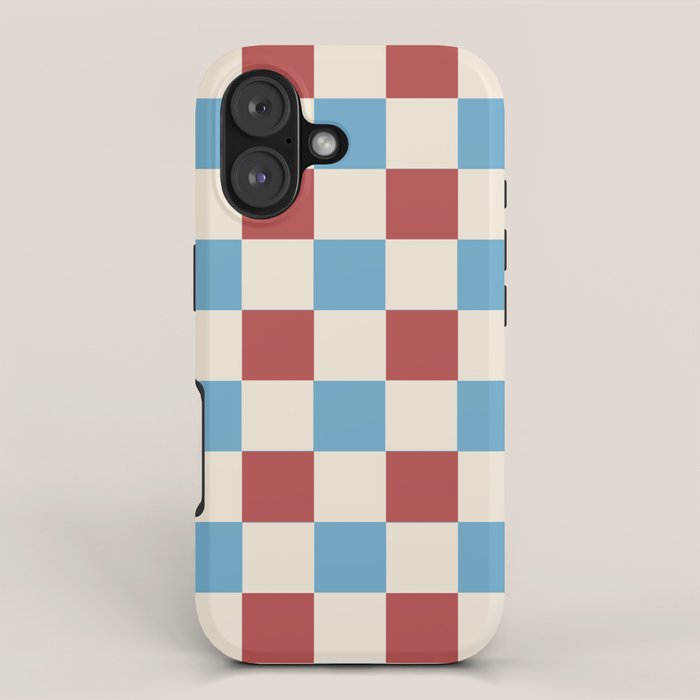 Retro Checkerboard Pattern - Cozy Heirloom iPhone Case Gallery Image 1