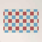 Retro Checkerboard Pattern - Cozy Heirloom Welcome Mat Gallery Image 1