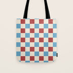 Retro Checkerboard Pattern - Cozy Heirloom Tote Bag Gallery Image 1