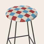 Retro Checkerboard Pattern - Cozy Heirloom Stool Gallery Image 2