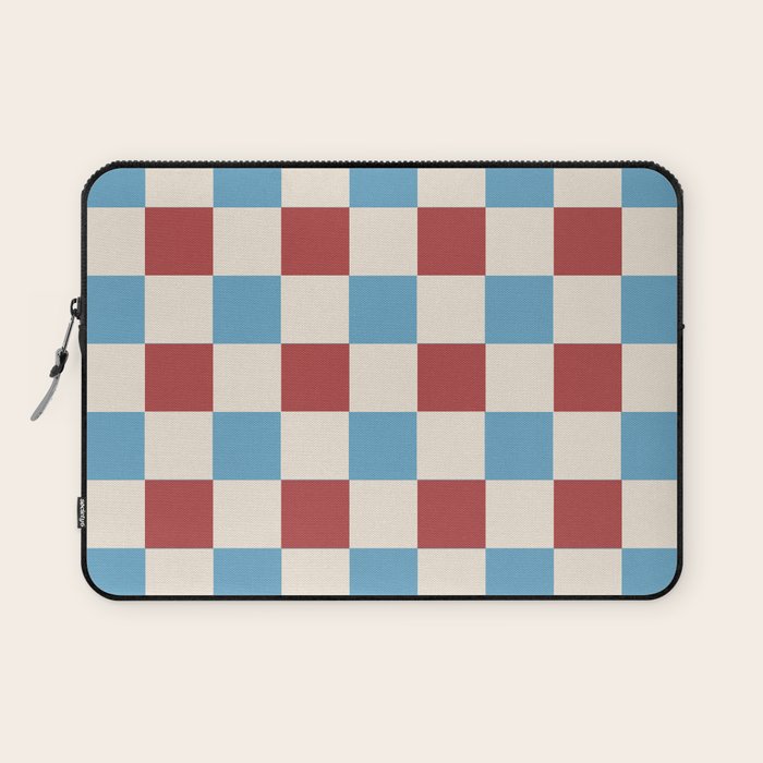 Retro Checkerboard Pattern - Cozy Heirloom Laptop Sleeve Gallery Image 1
