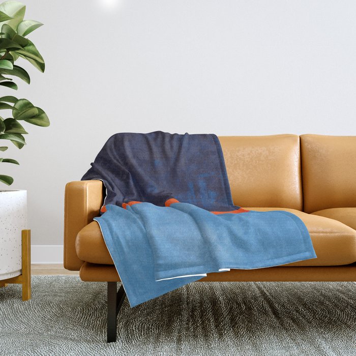 Orange Ice  Throw Blanket Gallery Image 1