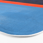 Orange Ice  Bath Mat Gallery Image 3