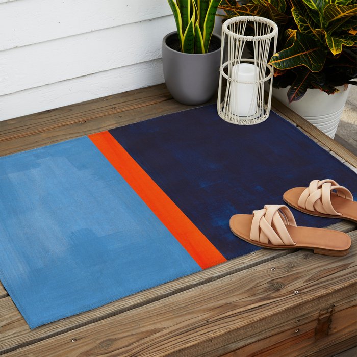 Orange Ice  Outdoor Rug Gallery Image 2