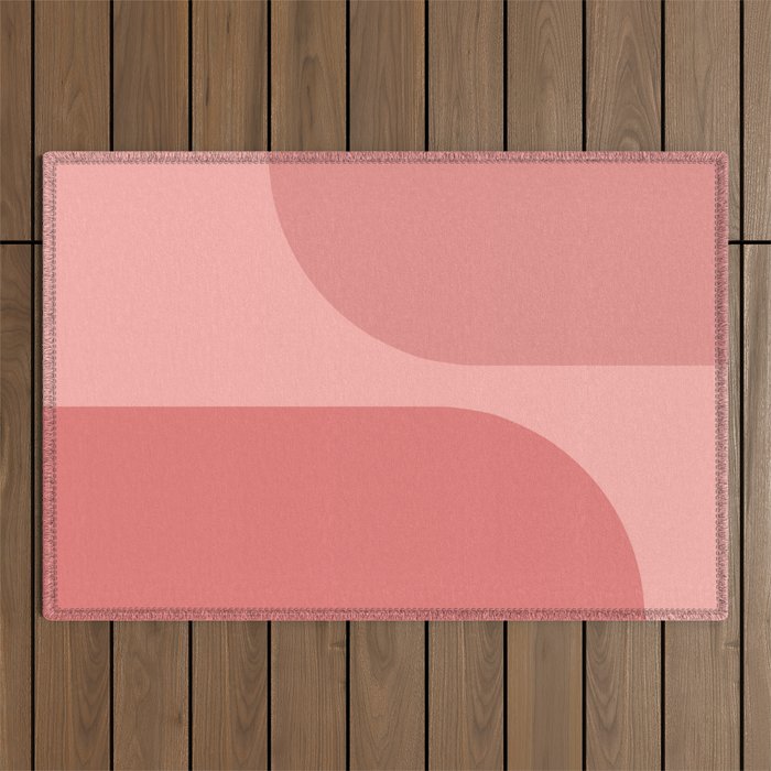 Modern Minimal Arch Abstract VII Outdoor Rug Gallery Image 1