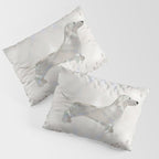 Dachshund dog  - Doxie pearl silhouette Pillow Sham Gallery Image 3