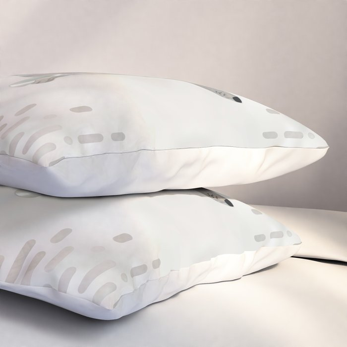Dachshund dog  - Doxie pearl silhouette Pillow Sham Gallery Image 3