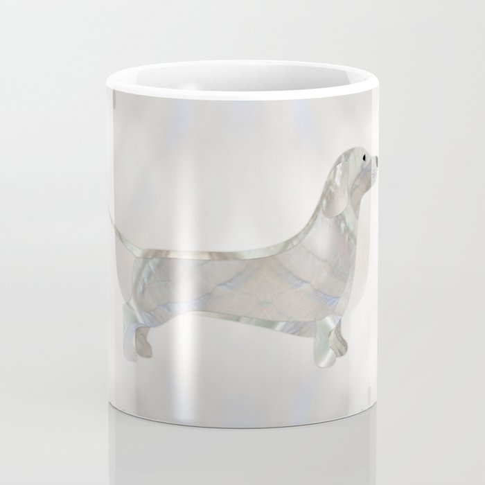 Dachshund dog  - Doxie pearl silhouette Coffee Mug Gallery Image 4