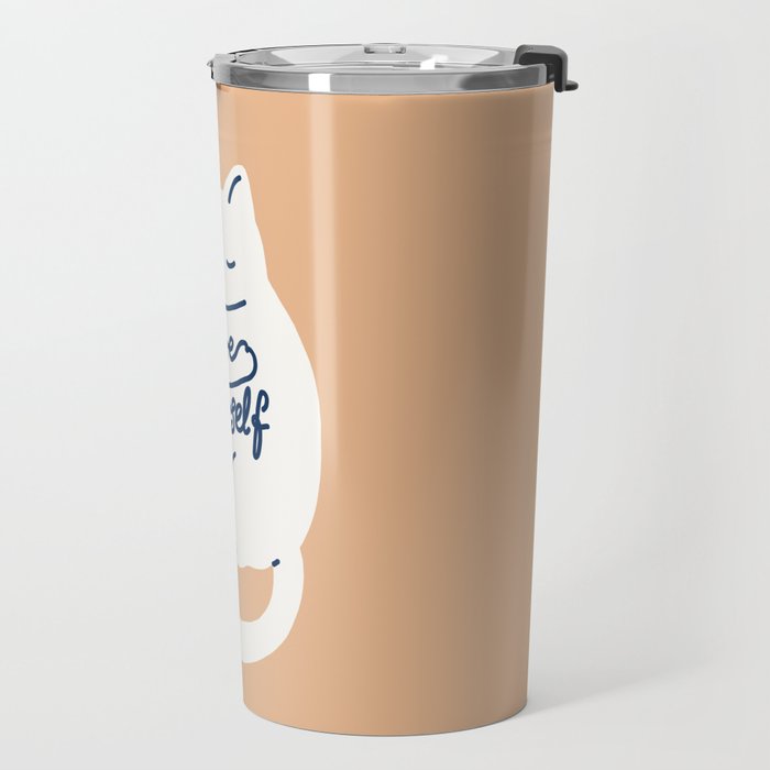 Love Yourself Cat Travel Mug Gallery Image 2