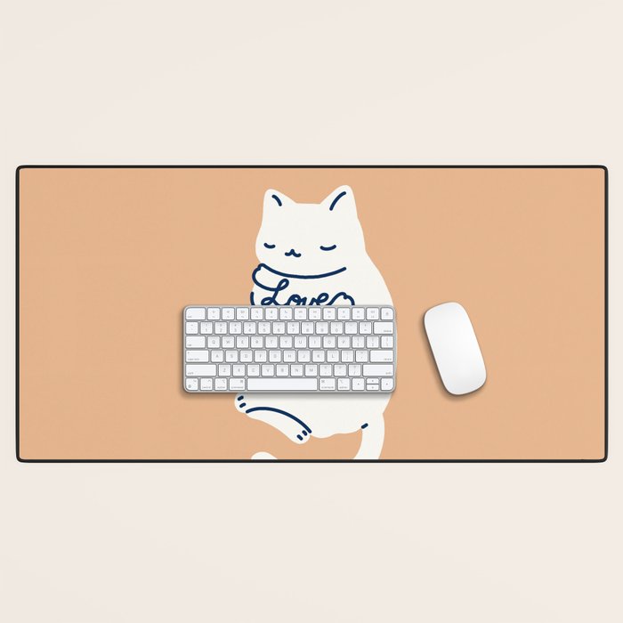 Love Yourself Cat Desk Mat Gallery Image 1