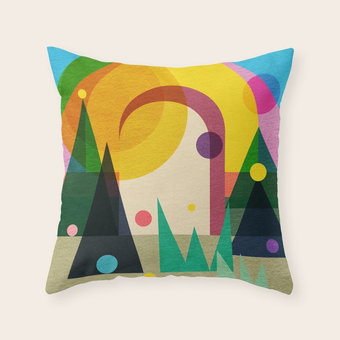 Door to Happiness  Throw Pillow Gallery Image 6