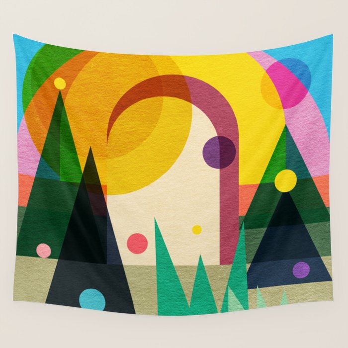 Door to Happiness  Wall Tapestry Gallery Image 1
