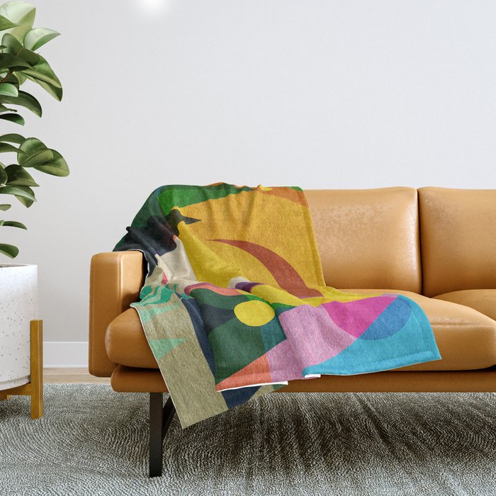 Door to Happiness  Throw Blanket Gallery Image 1