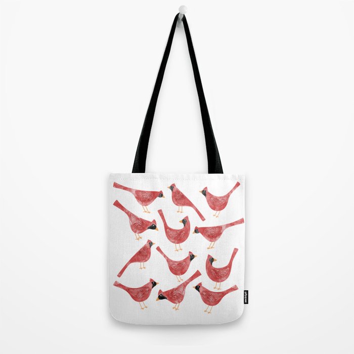 Red  Cardinal Birds Tote Bag Gallery Image 2