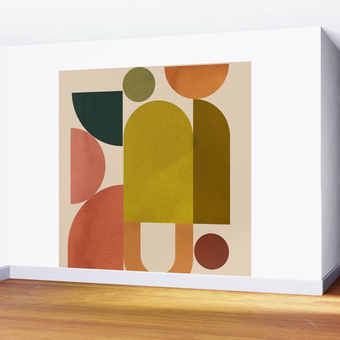 Geometric Shapes 244 Wall Mural Gallery Image 2
