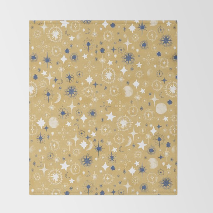 Illuminated star sky A Throw Blanket Gallery Image 2