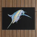 Blue Marlin Outdoor Rug Gallery Image 1