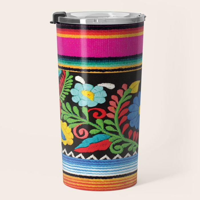 Pink Serape  Travel Mug Gallery Image 3