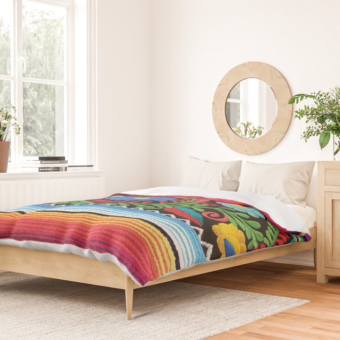 Pink Serape  Duvet Cover Gallery Image 2