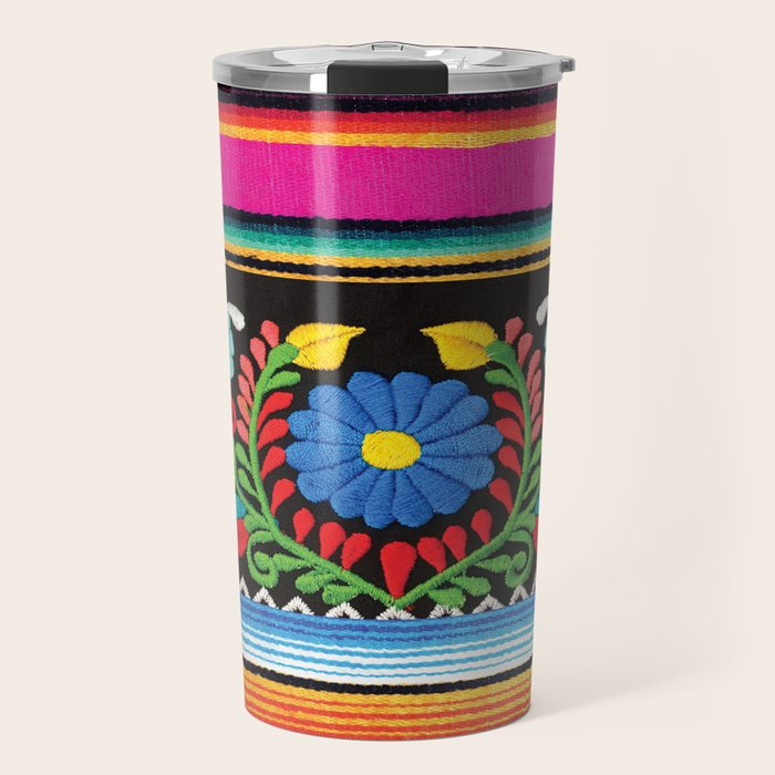 Pink Serape  Travel Mug Gallery Image 1