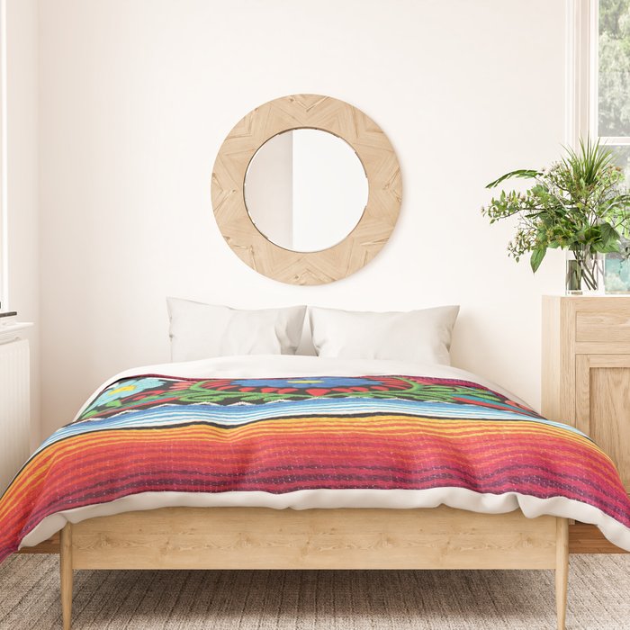 Pink Serape  Duvet Cover Gallery Image 3