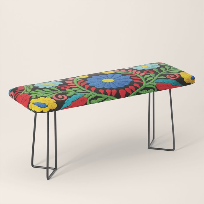 Pink Serape  Bench Gallery Image 1