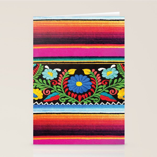 Pink Serape  Stationery Card Gallery Image 2