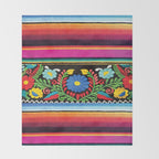 Pink Serape  Throw Blanket Gallery Image 2