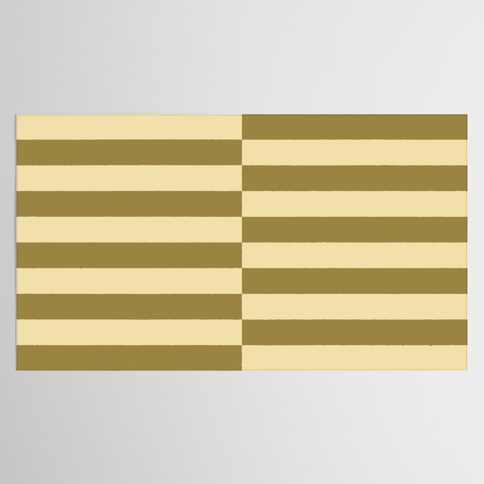 Strippy - Butter and Olive Tablecloth Gallery Image 2
