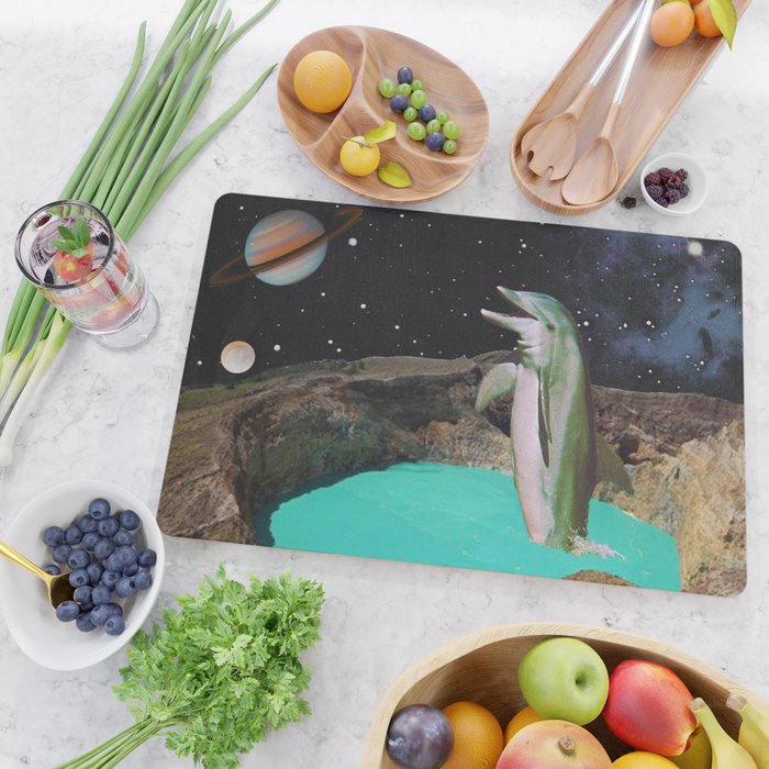 Planet Dolphin Cutting Board Gallery Image 2