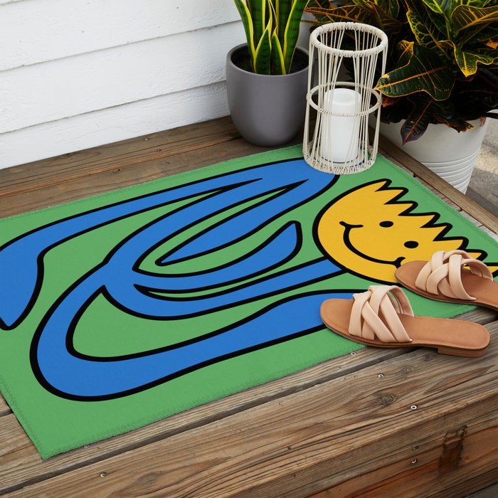 THE FLOWER OF JOY 02 Outdoor Rug Gallery Image 2