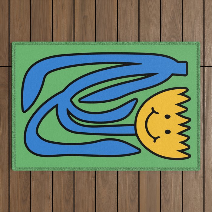 THE FLOWER OF JOY 02 Outdoor Rug Gallery Image 1