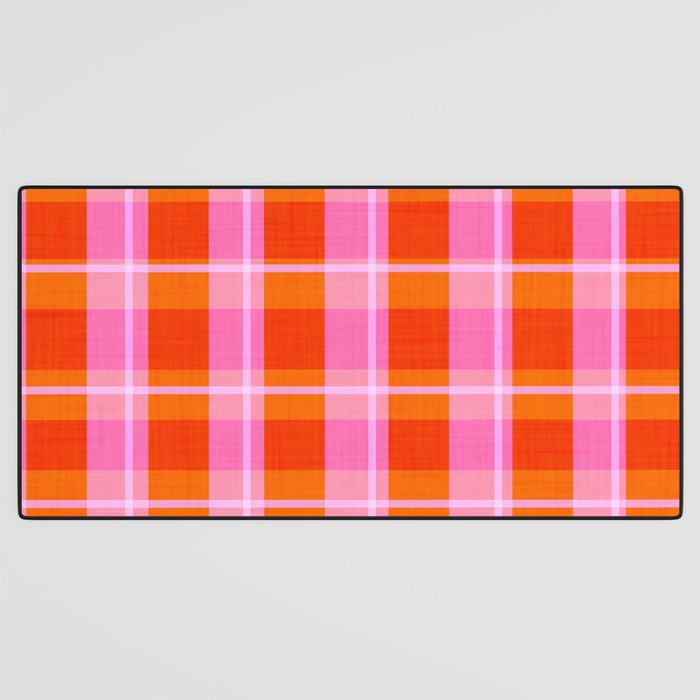 Summer plaid Desk Mat Gallery Image 3