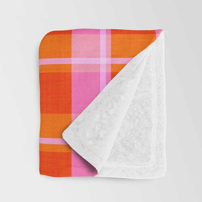 Summer plaid Throw Blanket Gallery Image 3