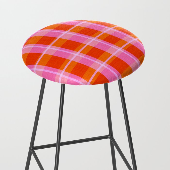 Summer plaid Stool Gallery Image 2