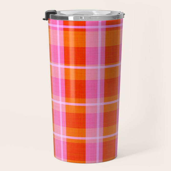 Summer plaid Travel Mug Gallery Image 3