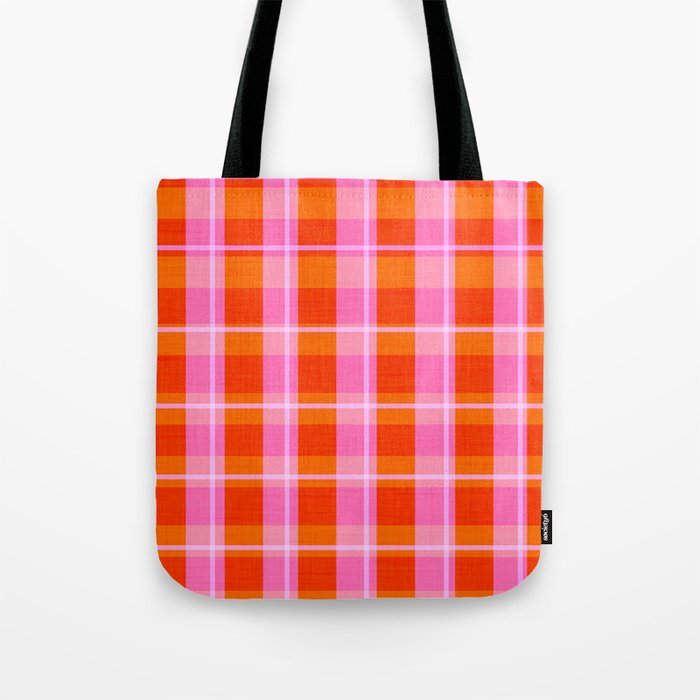Summer plaid Tote Bag Gallery Image 1