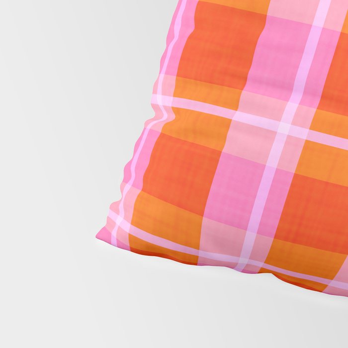 Summer plaid Pillow Sham Gallery Image 4