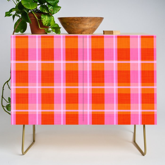 Summer plaid Credenza Gallery Image 1
